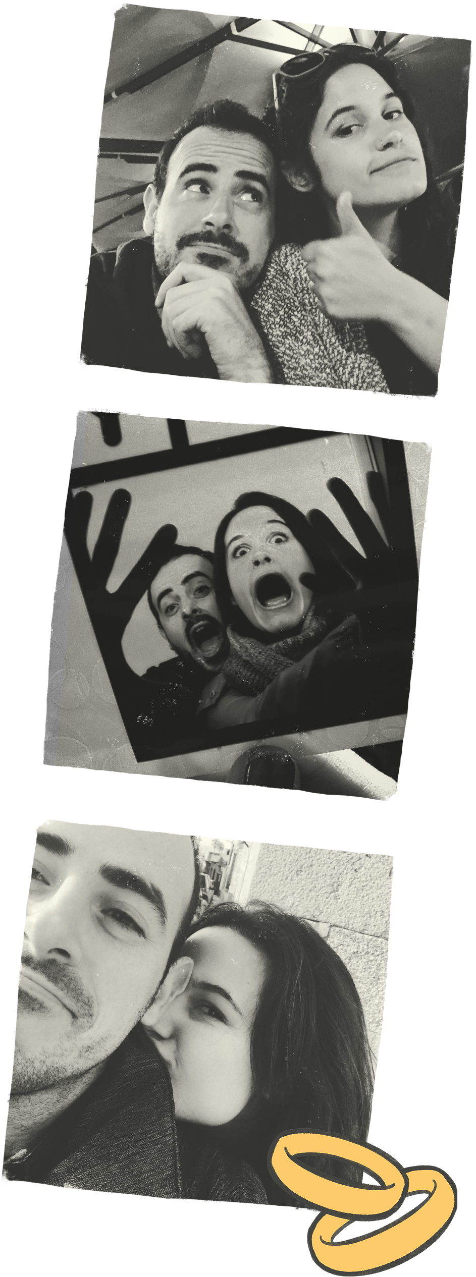 foto romántica de Victor e Irene